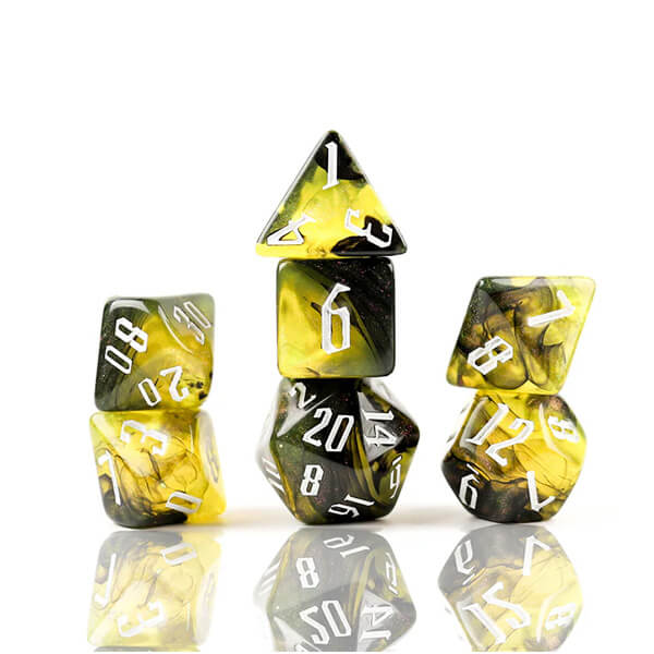 Súprava kociek Sirius Dice Polyhedral - Poison Nebula - 7 ks