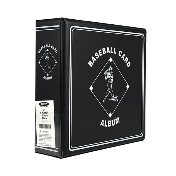 Krúžkový album BCW Baseball - Black - 2. jakost