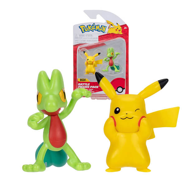 Pokémon akčné figúrky Pikachu a Treecko - 5 cm