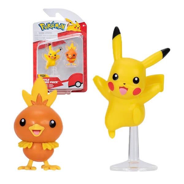 Pokémon akčné figúrky Pikachu a Torchic - 5 cm