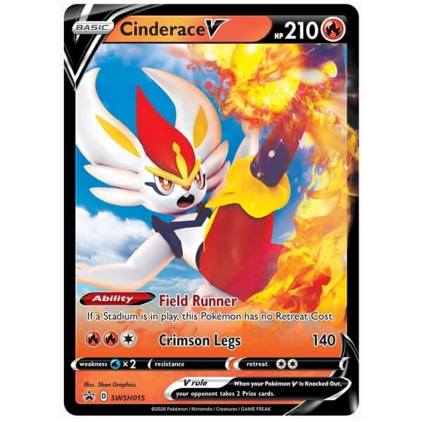 Karta Pokémon Cinderace V od Galar Partners Tin