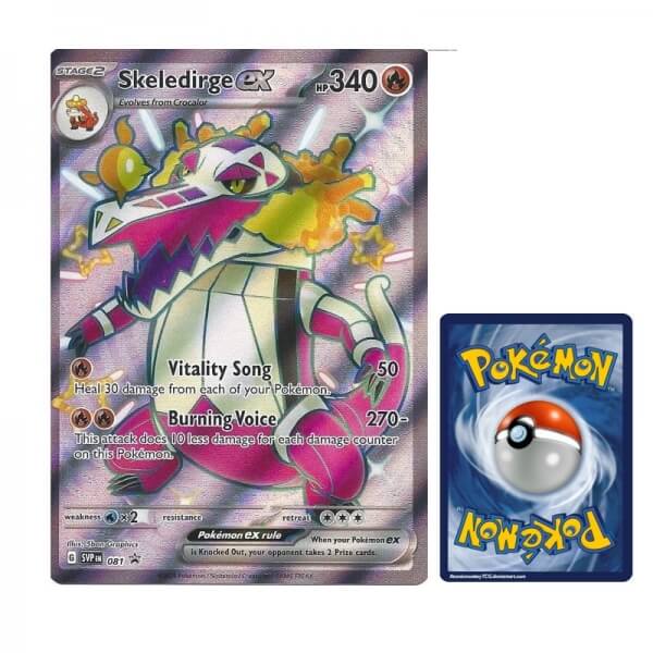 Karta Pokémon JUMBO Skeledirge EX z kolekcie Premium 