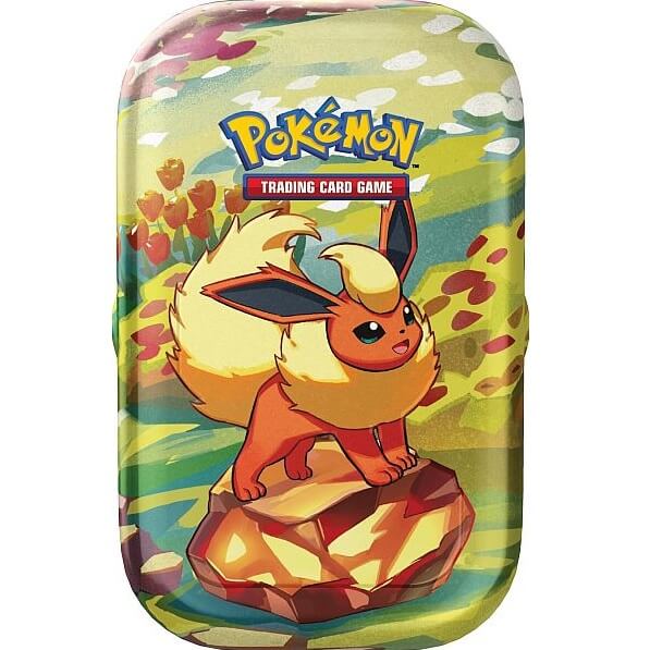 Pokémon Prismatic Evolutions Mini plechovka - Flareon