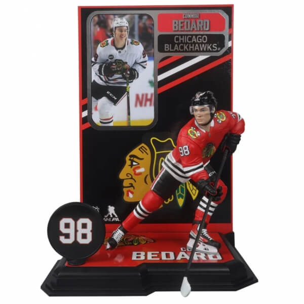 Figúrka NHL - Connor Bedard (Chicago Blackhawks) - Legacy Series #15 - červená