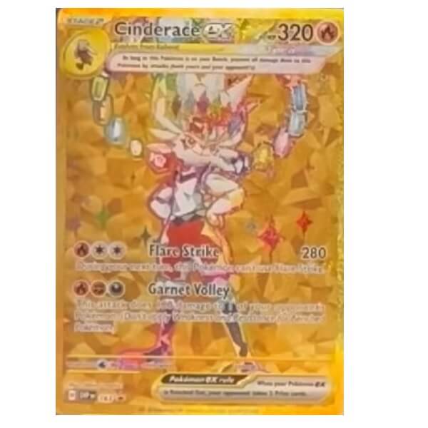 Karta Pokémona Cinderace ex z UPC - Terapagos ex