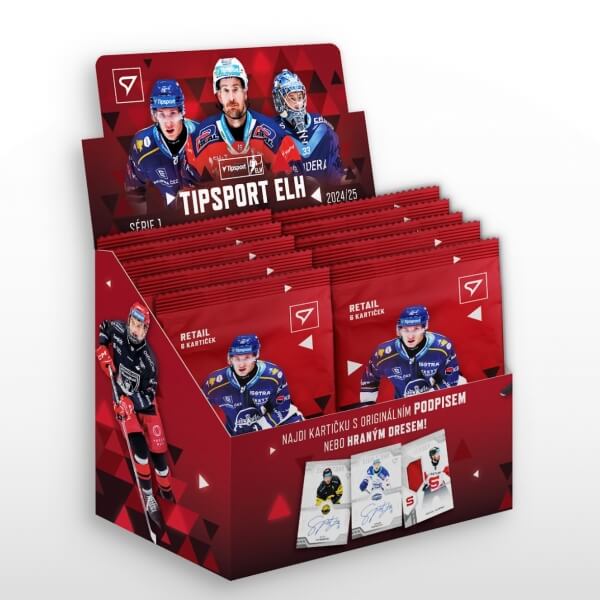 Hokejové karty Tipsport ELH 24/25 Retail box 1. séria