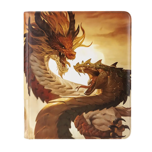 Krúžkové album na karty Dragon Shield Codex Zipster Binder - Wood Snake