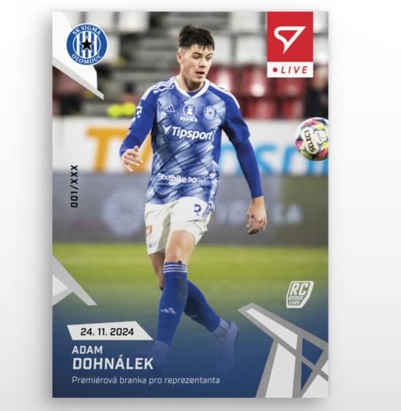 Futbalová karta Chance Liga 2024-2025 - L-27 Adam Dohnálek
