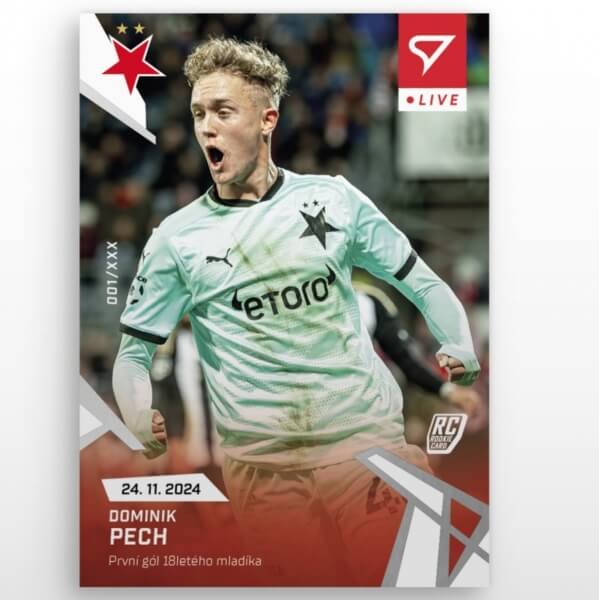Futbalová karta Chance Liga 2024-2025 - L-25 Dominik Pech