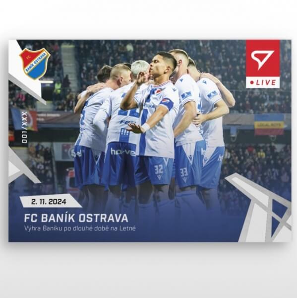 Futbalová karta Chance Liga 2024-2025 - L-18 FC Baník Ostrava