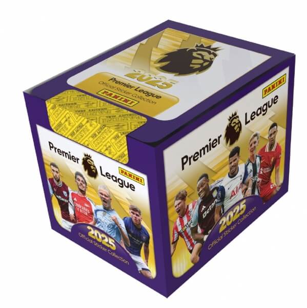 Futbalové samolepky Panini Premier League 2024/2025 - booster box