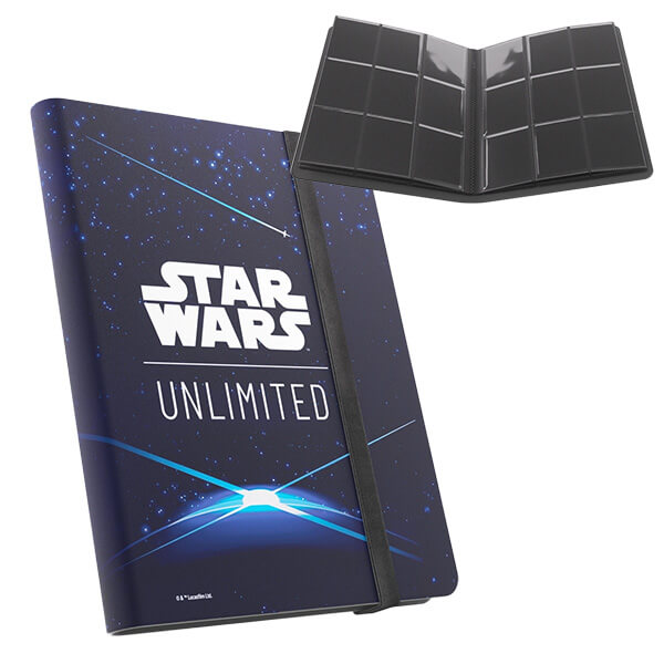 Album na karty Star Wars: Unlimited 9-Pocket 360 karet - Card Back Blue