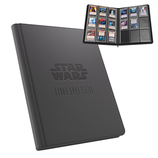 Album na karty Star Wars: Unlimited 9-Pocket 360 karet so zipsom - Black