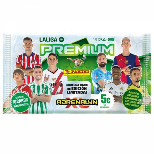 Futbalové karty Panini LaLiga 2024/2025 Adrenalyn Premium Booster Pack