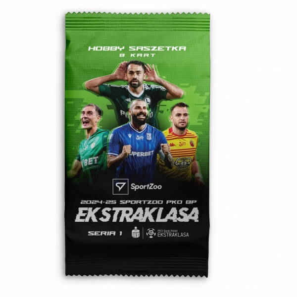 Futbalové karty Ekstraklasy 2024-2025 Hobby balíček 1. séria