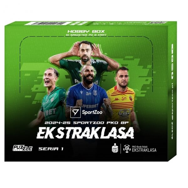 Futbalové karty Ekstraklasa 2024-2025 Hobby box 1. séria