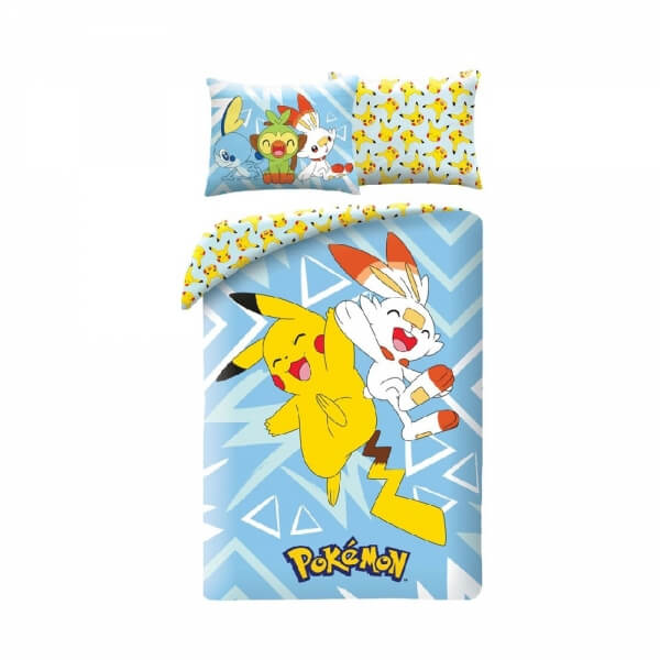 Povlečenie Pokémon - Pikachu a Scorbunny