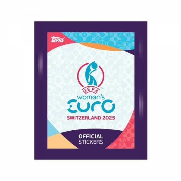 Topps EURO 2025 Women Booster balíček - nálepky