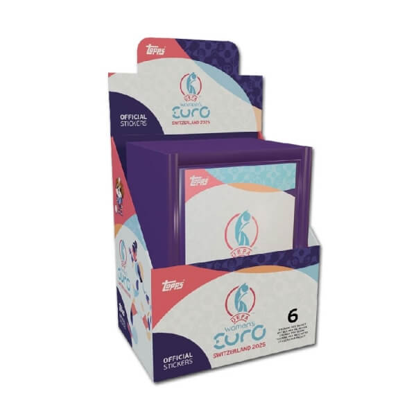 Topps EURO 2025 Women Booster Box - nálepky 50 ks
