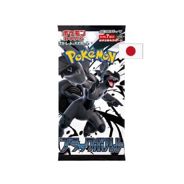 Pokémon Scarlet and Violet Black Bolt Jumbo Booster - 35 kariet - japonský