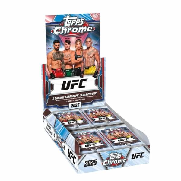 Topps UFC Chrome Hobby Box 2025 - zberateľské karty  MMA
