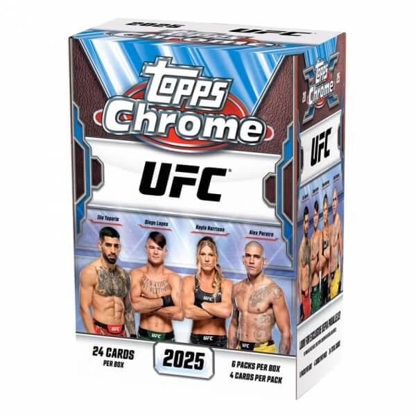 Topps UFC Chrome Blaster Box 2025 - Zberateľské karty MMA - 2. akosť