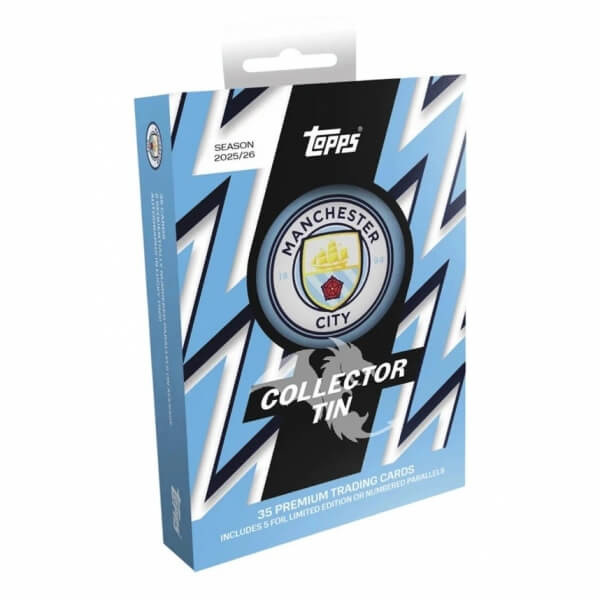 2025-2026 Topps Collector Tin - Manchester City - Futbalové karty