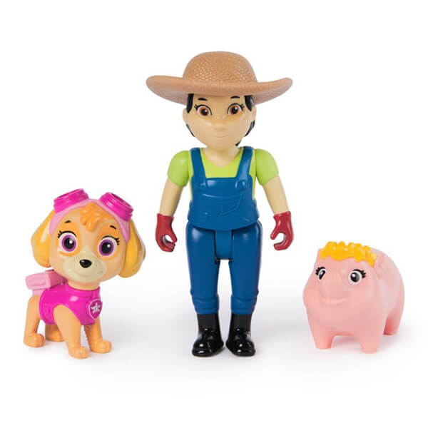 Figúrka Tlapkovej patroly Skye s farmárkou Yumim