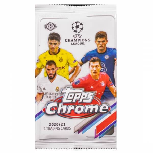 2020-2021 Topps UEFA Champions League Chrome Hobby Balíček - futbalové karty