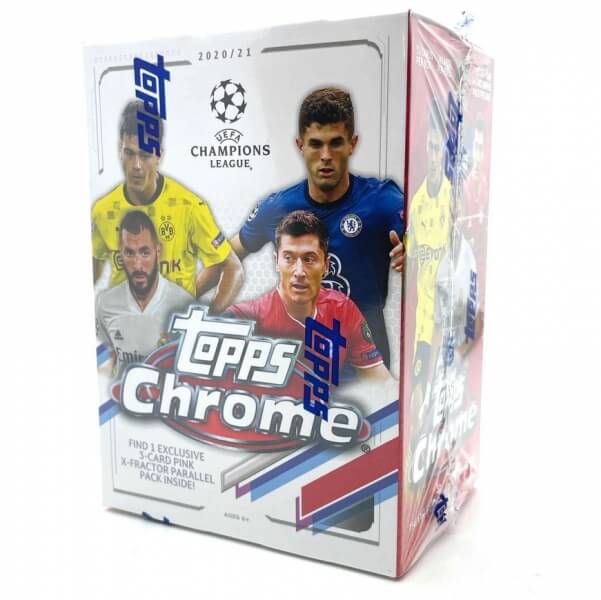 2020-2021 Topps UEFA Champions League Chrome Value Box - futbalové karty