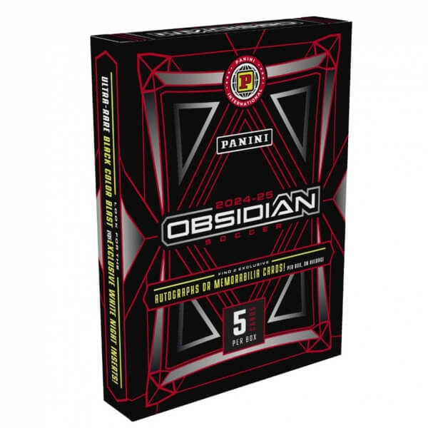 2024-2025 Panini Obsidian Soccer Hobby Box International - futbalové karty
