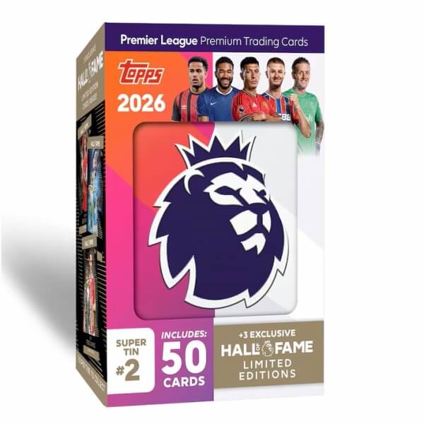 2025-2026 Topps Premier League Super Tin #2 červená - Futbalové karty