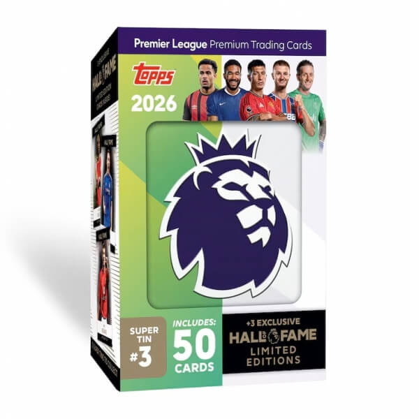 2025-2026 Topps Premier League Super Tin #3 zelená - Futbalové karty