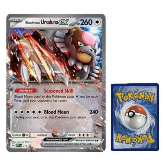Karta Pokémon JUMBO SVP 177 Bloodmoon Ursaluna EX