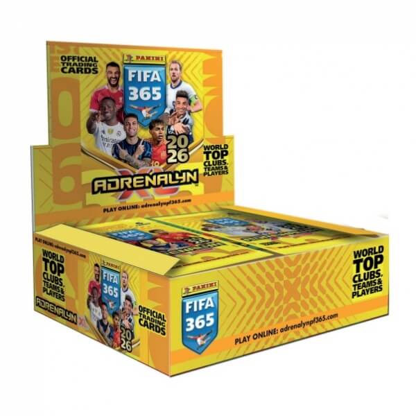 Futbalové karty Panini FIFA 365 2025/2026 Adrenalyn Booster Box