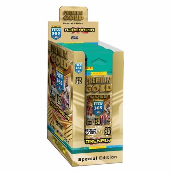 Futbalové karty Panini FIFA 365 2025/2026 Adrenalyn Gold Box