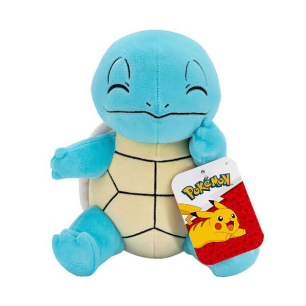 Pokémon plyšový Squirtle so zatvorenými očami - 20 cm