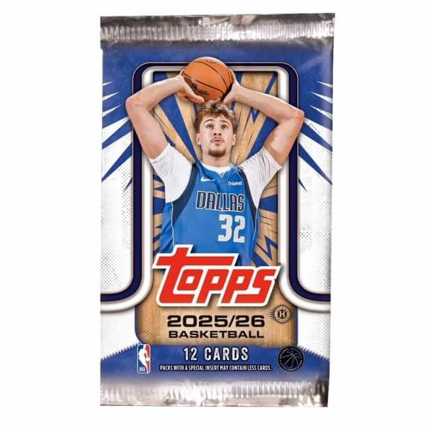 2025-2026 NBA karty Topps Basketball Hobby balíček