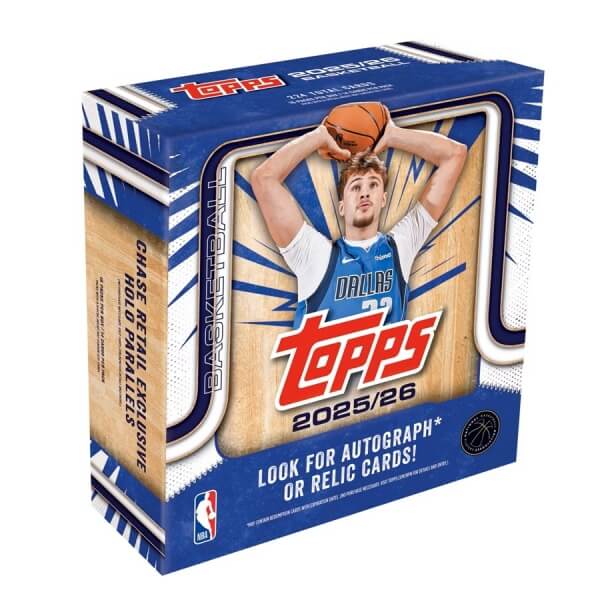 2025-2026 NBA karty Topps Basketball Mega Box