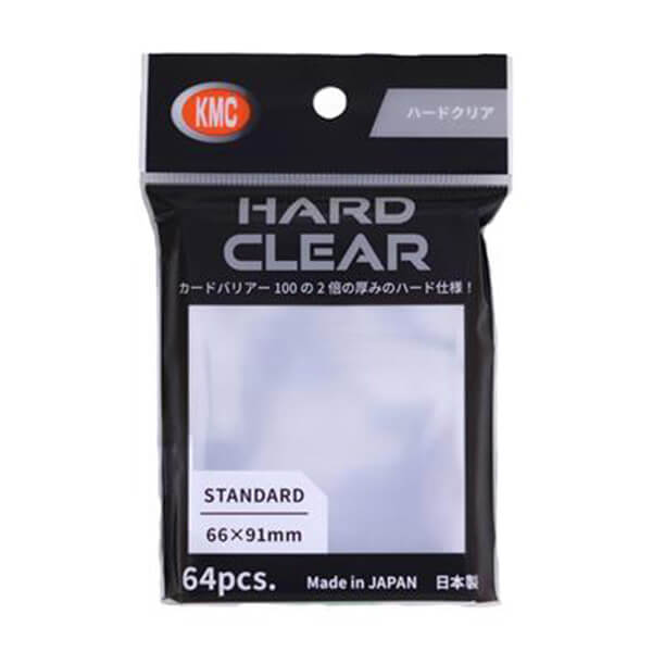 Obaly na karty KMC Standard Sleeves - Hard Clear - 64 ks