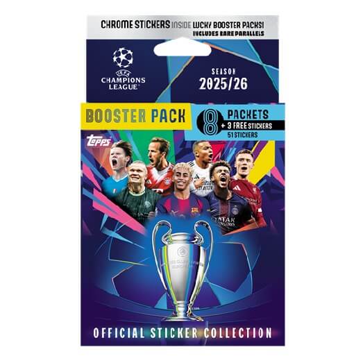 Futbalové nálepky Topps Champions League 2026 Eco Pack 