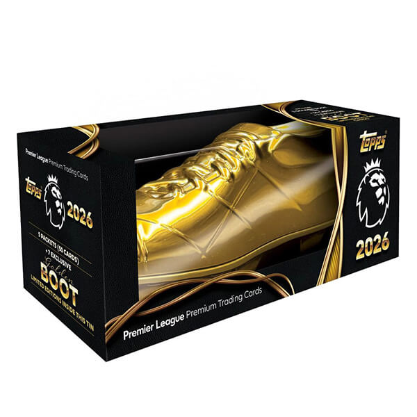 2025-2026 Topps Premier League Trading Cards Golden Boot Tin - futbalové karty