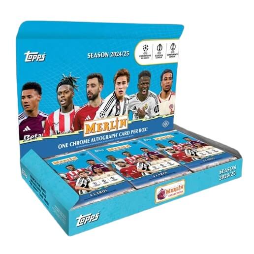 Futbalové karty Topps 2024/2025 Merlin UEFA Hobby Box
