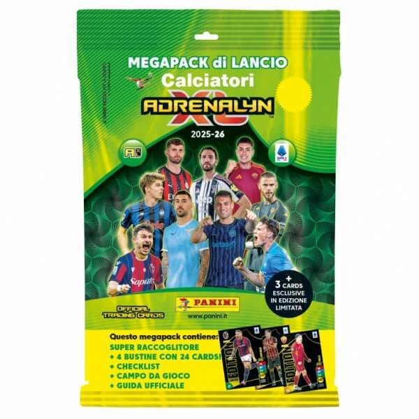 Futbalové karty Panini Serie A 2025/2026 - ADRENALYN XL - starter set