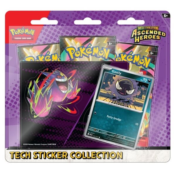 Pokémon Ascended Heroes Tech Sticker Collection - Gastly