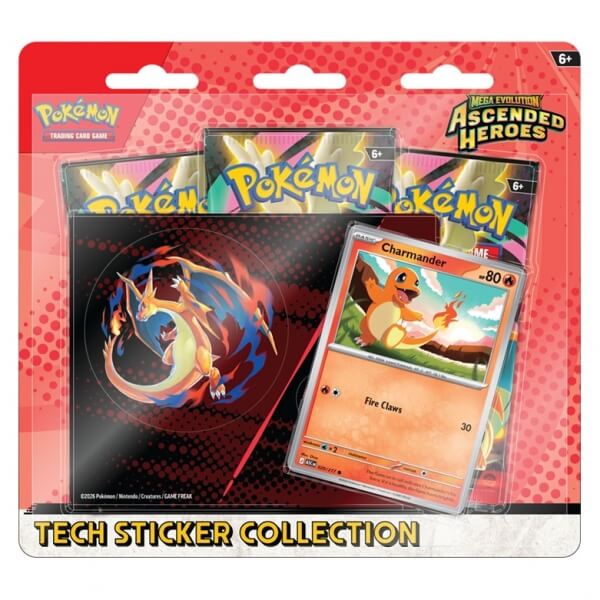 Pokémon Ascended Heroes Tech Sticker Collection - Charmander
