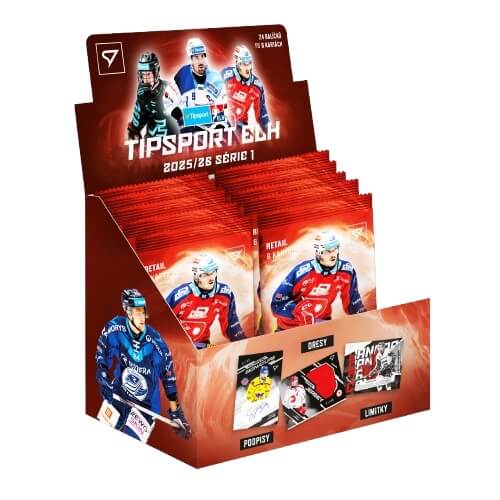 Hokejové karty Tipsport ELH 25/26 Retail box 1. séria