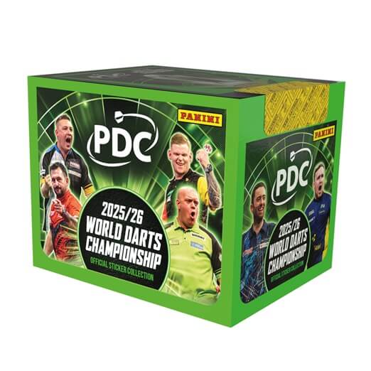 2025/26 PDC World Darts Championship - box 36 balíčkov samolepiek