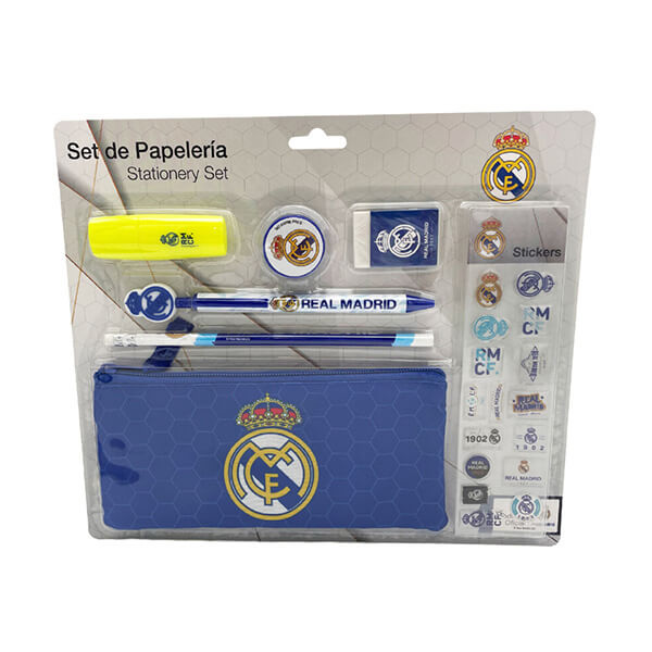 Real Madrid - školský set s peračníkom a samolepkami