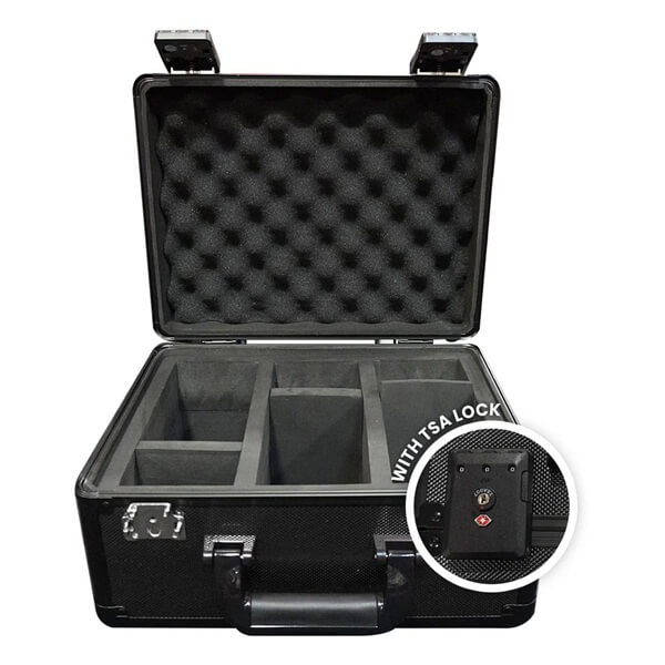 Kufrík na zberateľské karty Small - 3 rady - Black